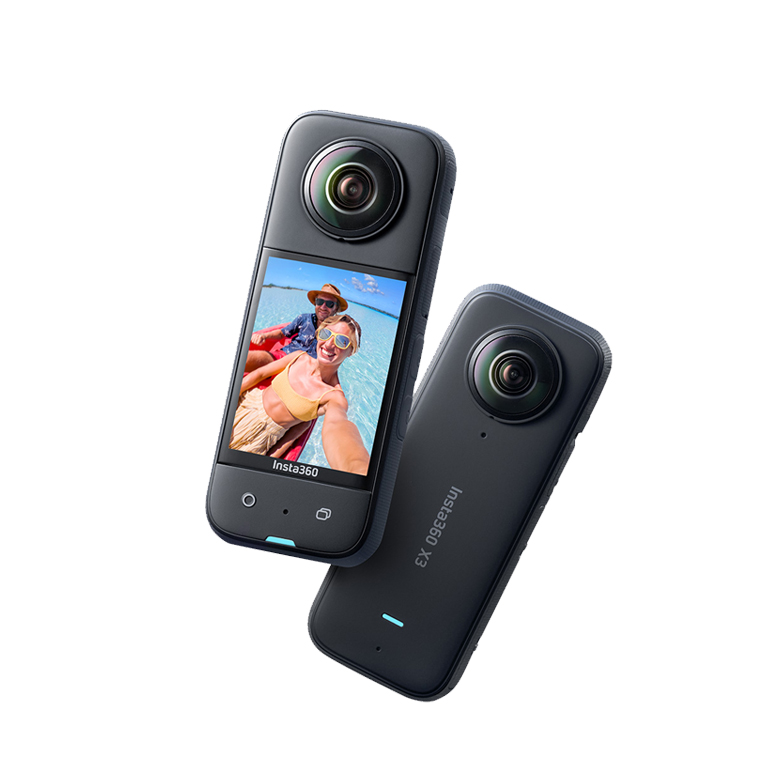 Insta360 X3 インスタ360 x3 通常版【360度防水1/2インチ4800万画素センサー搭載 アクションカメラ 5.7K 360度 7200万画素 360度写真 手ブレ補正】