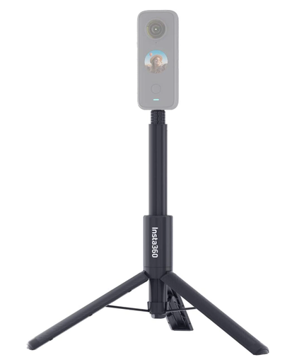 [insta-st2in1] Insta360 見えない自撮り棒 + 三脚 全長105cm 収納24cm【インスタ360 軽量 無線 伸縮式 】